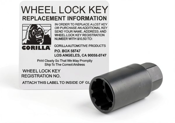 Gorilla Automotive Wheel Locks Black Chrome-1