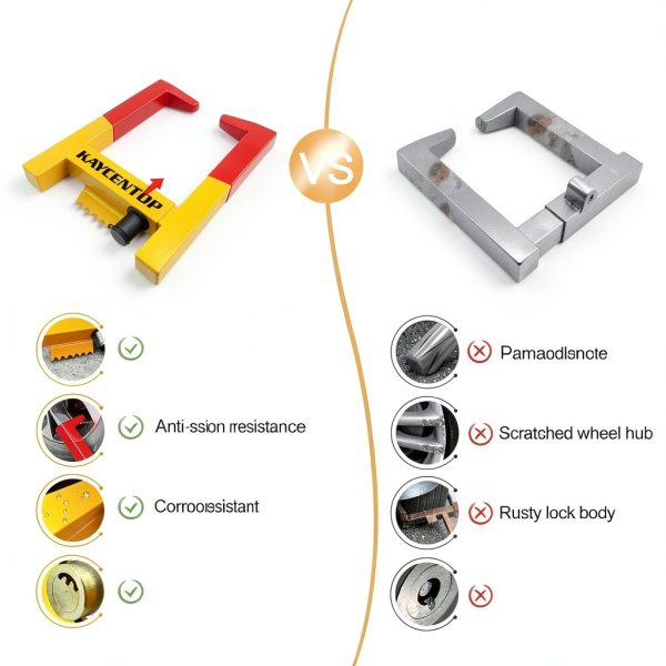 KAYCENTOP Wheel Clamp Lock Anti-Corrosion Alloy Steel-3