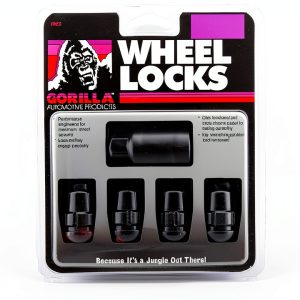 Gorilla Automotive Wheel Locks Black Chrome-0