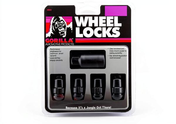 Gorilla Automotive Wheel Locks Black Chrome-0