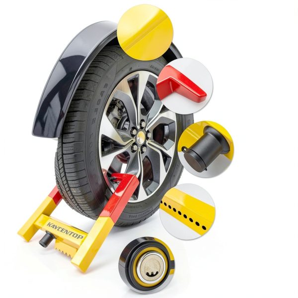 KAYCENTOP Wheel Clamp Lock Anti-Corrosion Alloy Steel-4