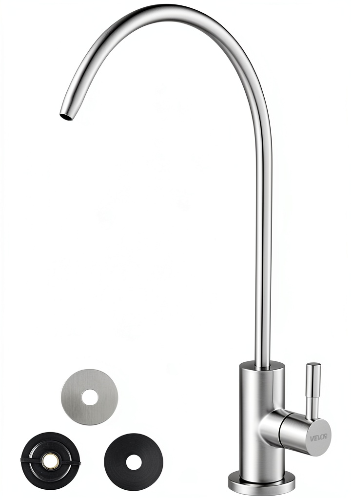 Installing VEVOR Stainless Steel Faucet Nickel RV Kitchen on an RV sink