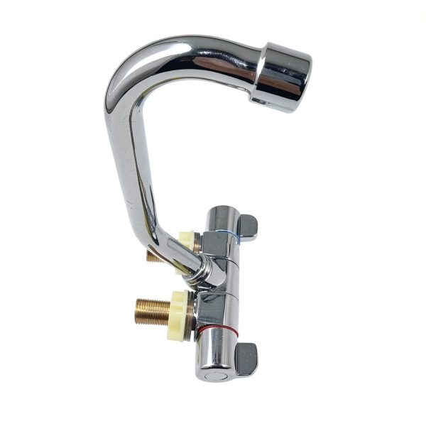 RV Faucet LoyaGour Brass Kitchen Faucet 360 Swivel Foldable Handle-7