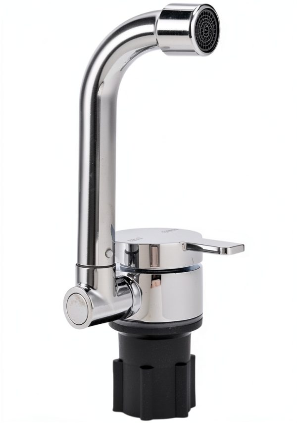 Tissting RV Folding Faucet Brushed 360° Swivel Single Handle-8