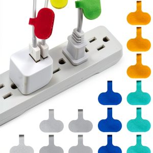 Cable Labels Wrap-It Storage Oval Multi-Color 36 Pack Write-On Tags-0